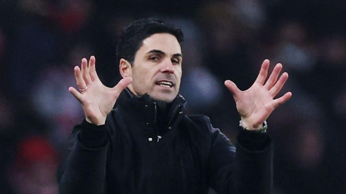 Arsenal manager Mikel Arteta. - Reuters