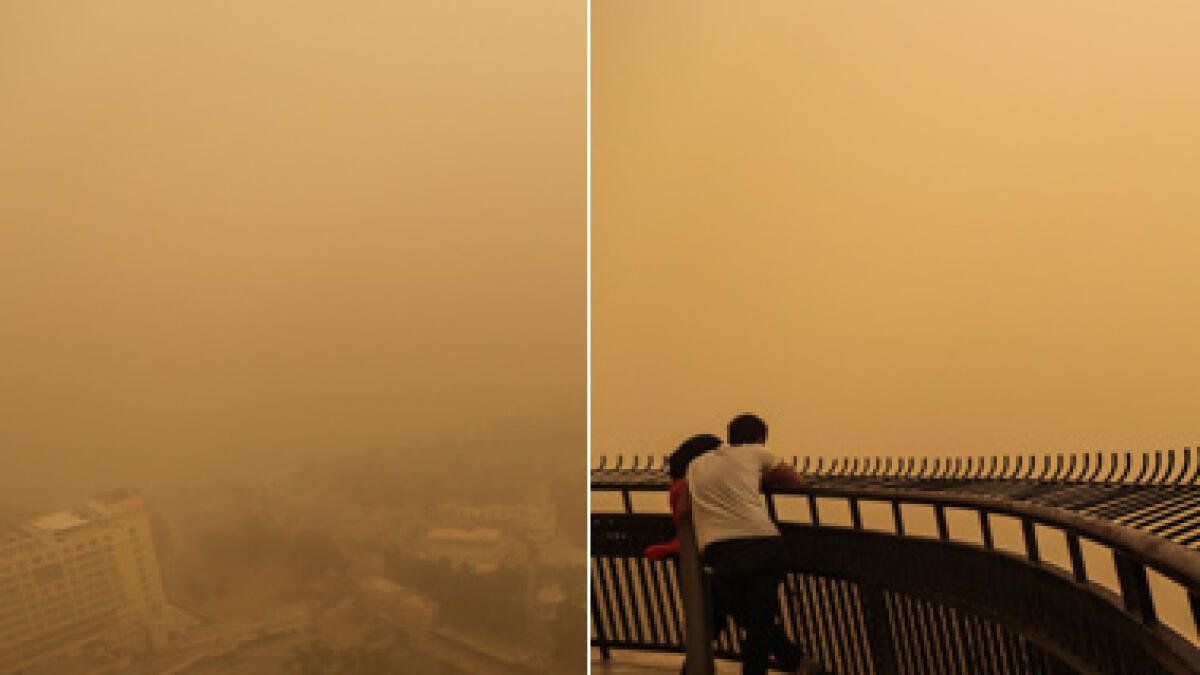 Egypt sees sandstorm and earthquake on the same day
