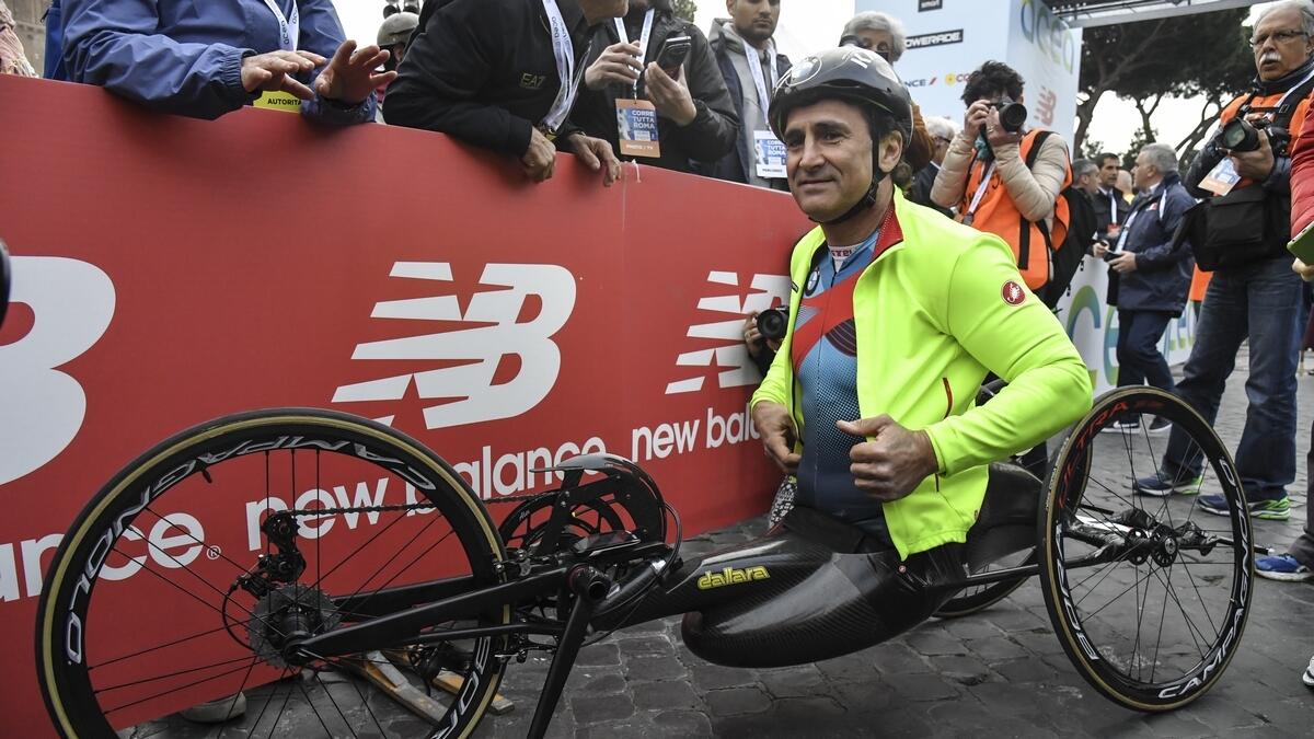 Former racing driver and paracyclist Alex Zanardi. - AFP file