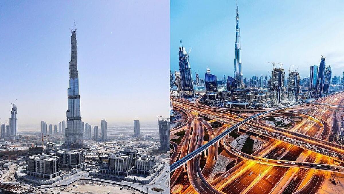 Burj Khalifas #10YearChallenge shows how Dubai has evolved