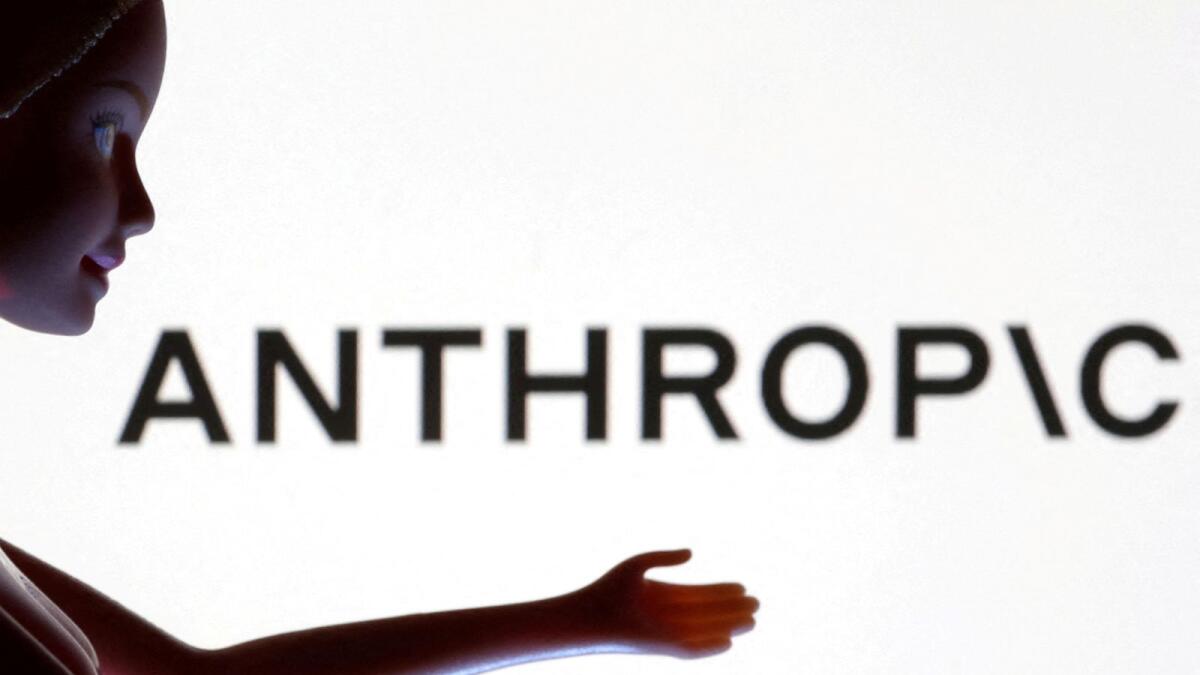 The Anthropic logo is seen in this illustration. — Reuters