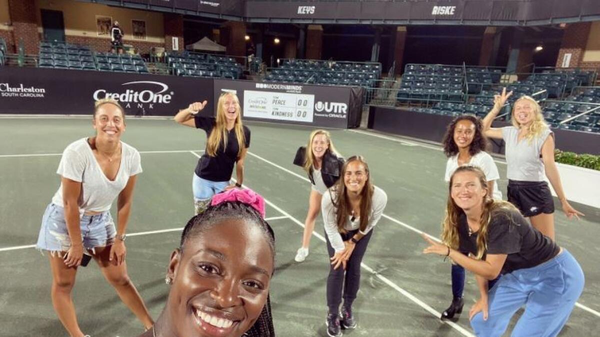 The 16-player team event is being played with strict social distancing protocols and with no spectator (Madison Keys Twitter)