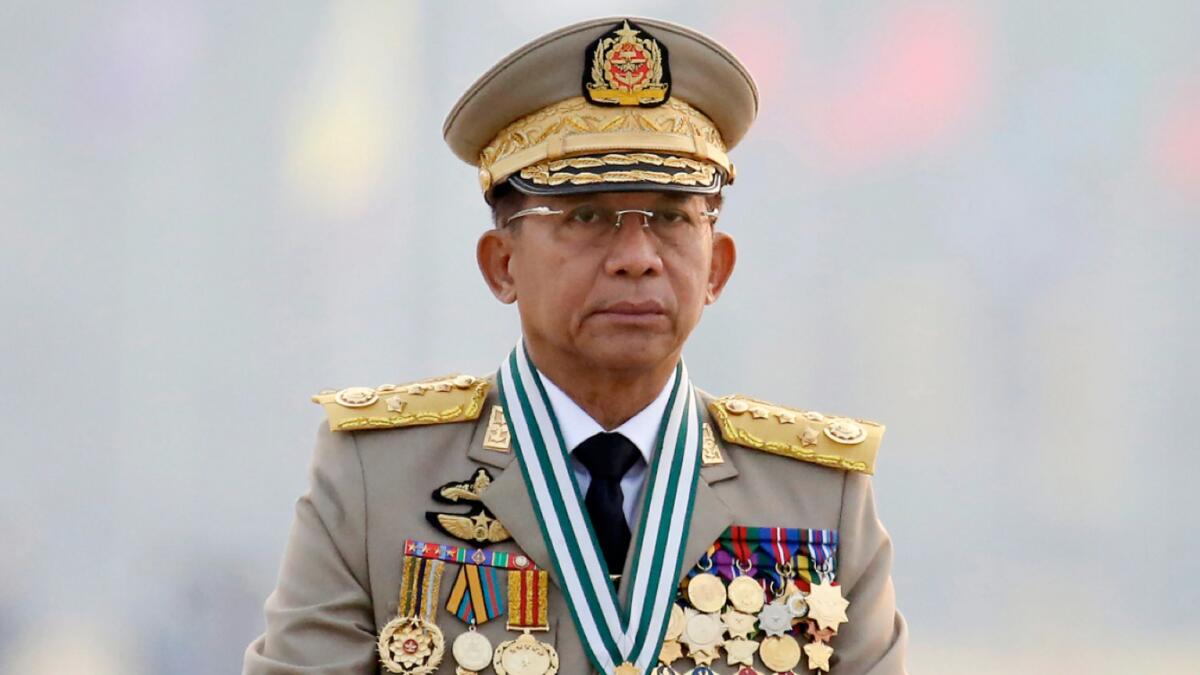Myanmar's Commander-in-Chief Senior Gen. Min Aung Hlaing. – AFP
