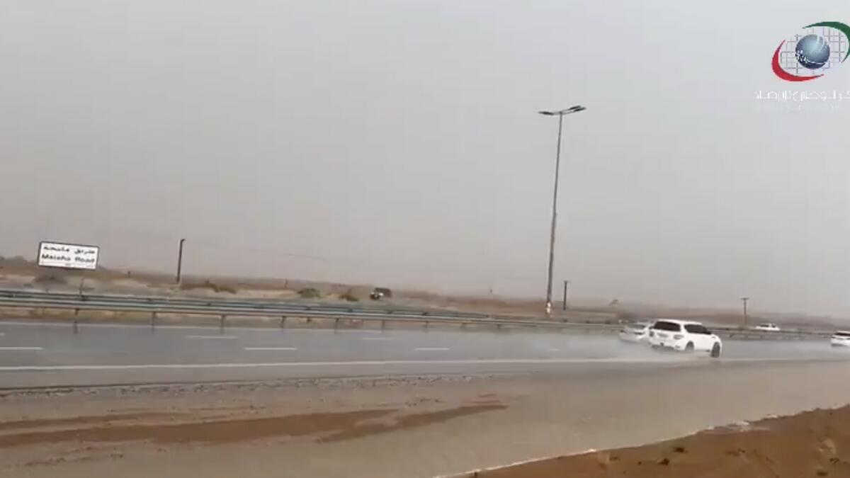 Video, Rain hits, parts of UAE, first day of Eid