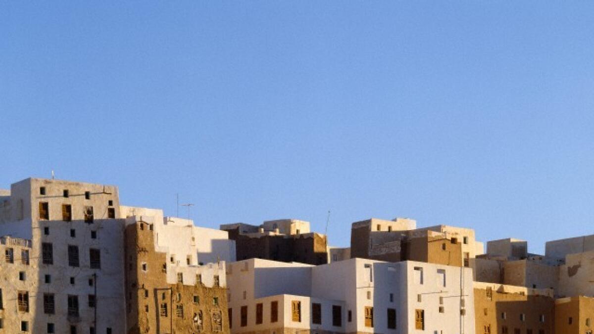 Apartment buildings in Shibam, Yemen