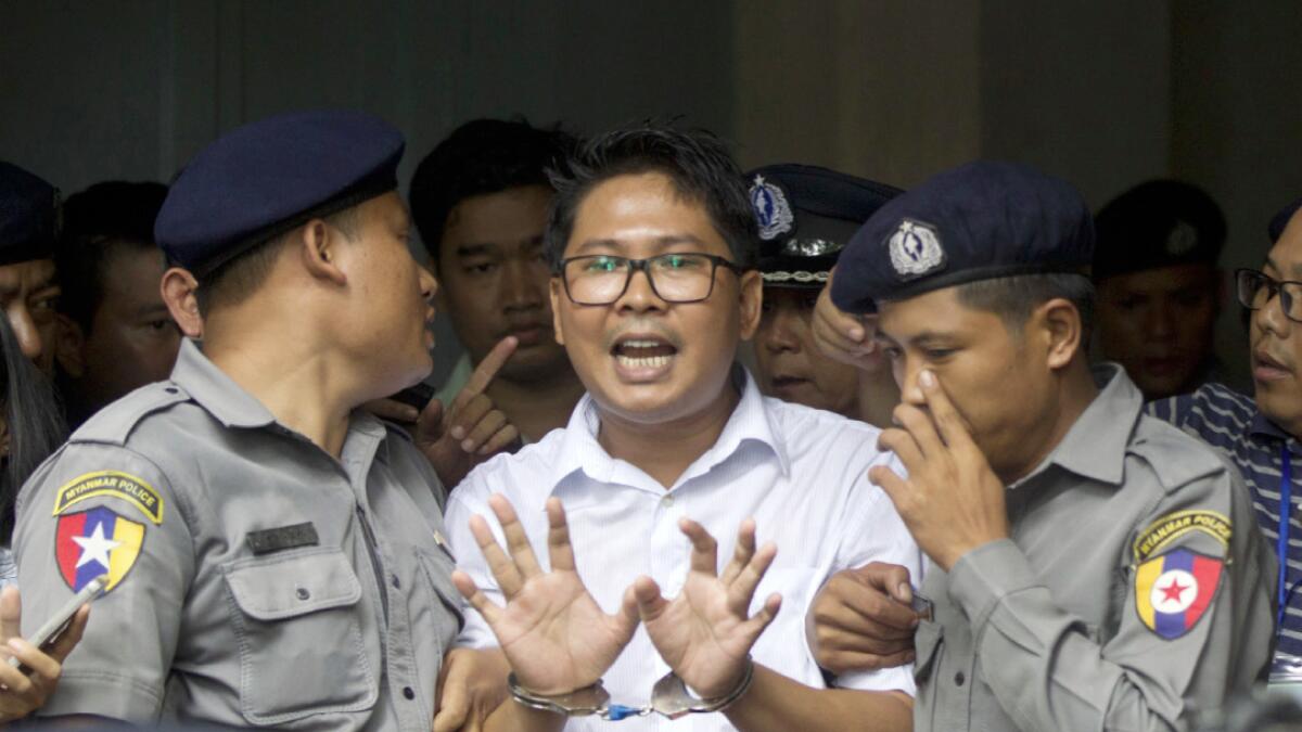 Two journalists jailed for seven years by Myanmar court