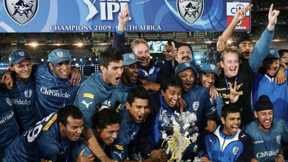 The Deccan Chargers, 2009 IPL winners, were kicked out of the IPL in 2012 by the BCCI for financial breaches. -- Twitter