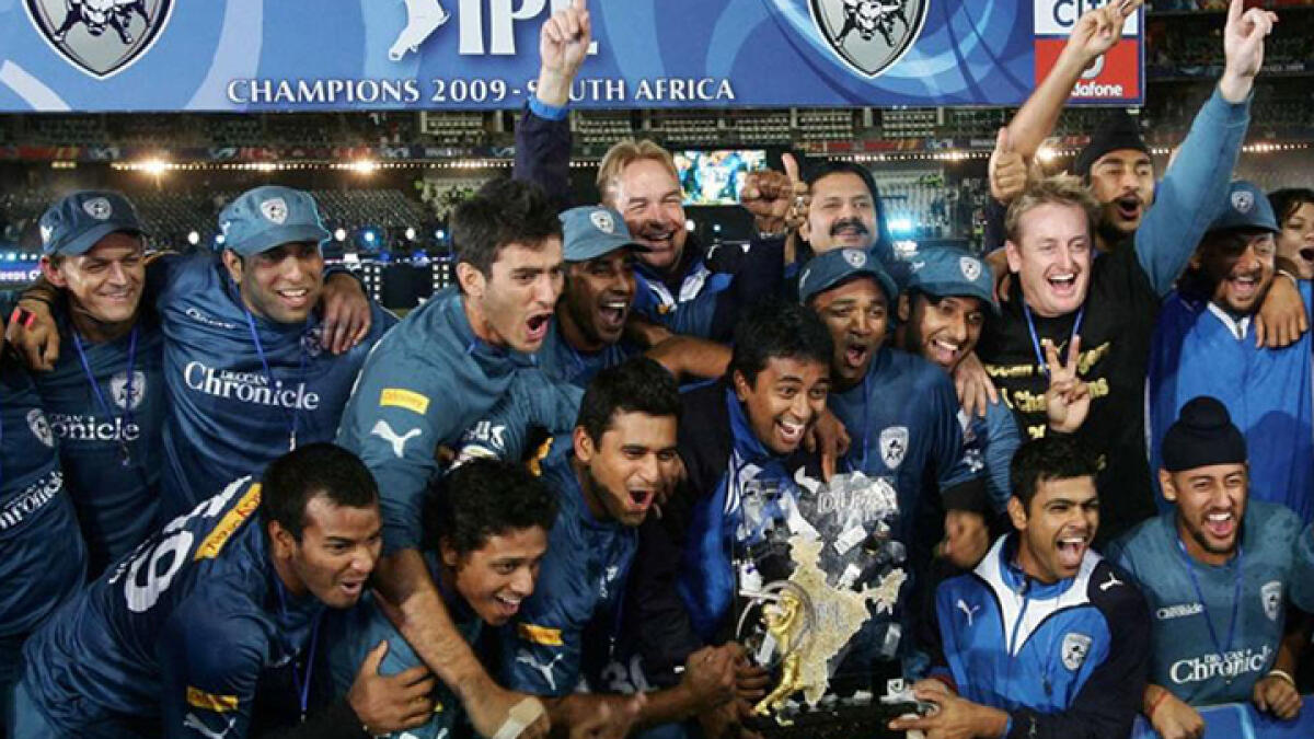 The Deccan Chargers, 2009 IPL winners, were kicked out of the IPL in 2012 by the BCCI for financial breaches. -- Twitter
