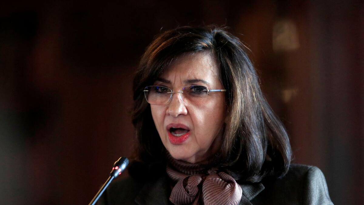 Colombian Foreign Minister Claudia Blum resigned amid international condemnation for the abuses committed by public forces. Photo: AFP