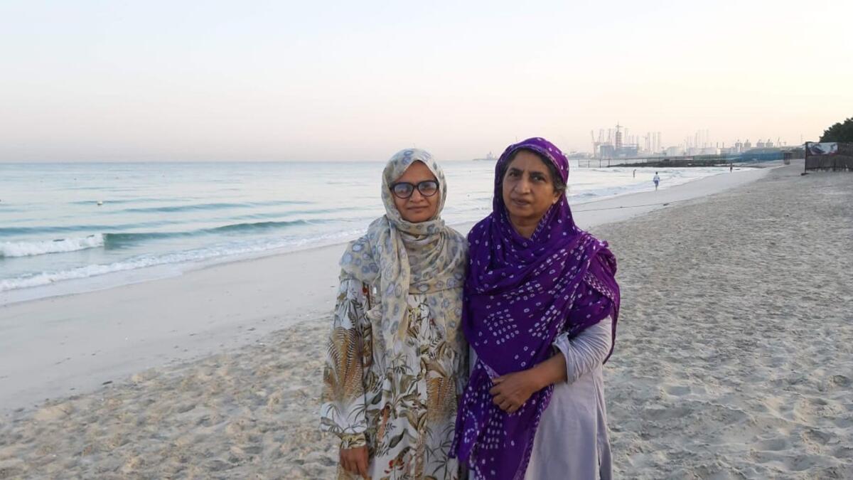 Shehna Mansoor with her mother. Supplied photo