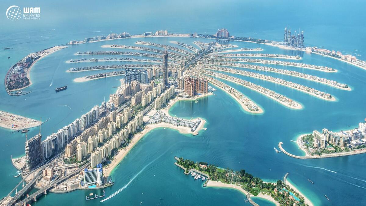 The top three transactions were two plots of land sold in Palm Jumeirah sold for Dh550 million and Dh74 million. - KT file