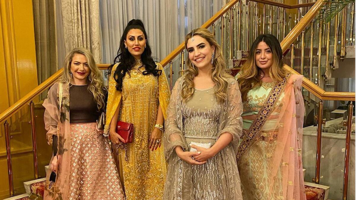 Bridesmaids Charlotte, Sharis, Jumana and Sophia.
