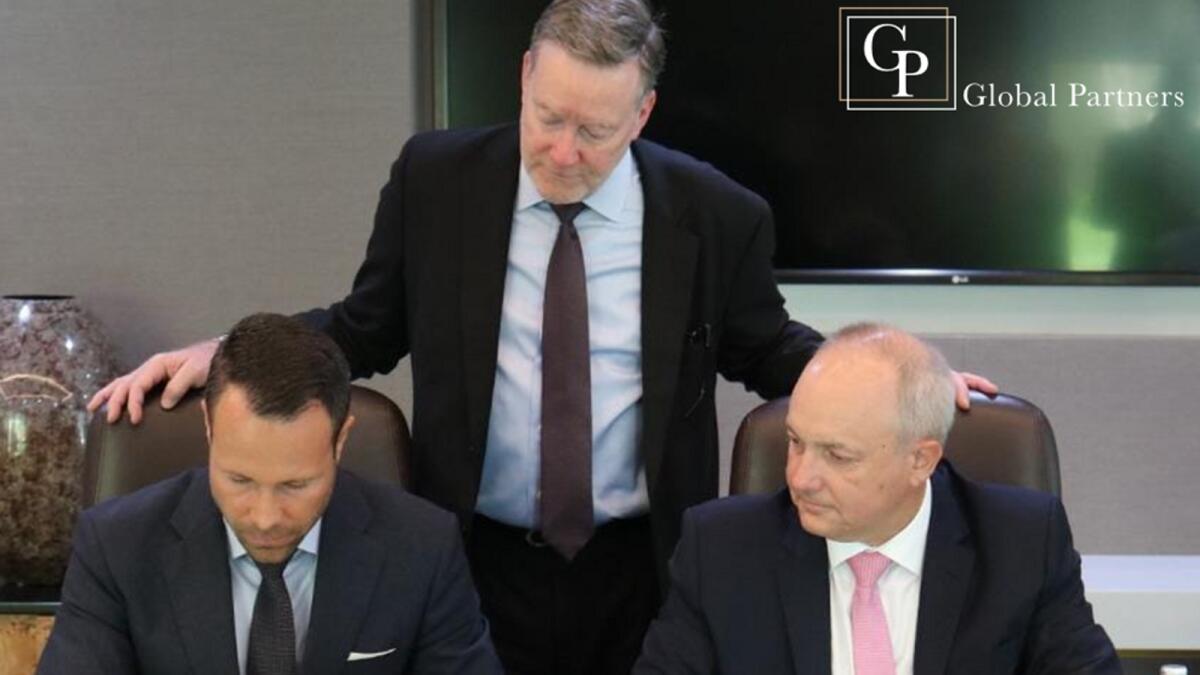 From left: Martin Linder, CEO of Global Partners Ltd; Timothy Krochuk, IC Member of Global Partners Ltd and Christopher Wilmot, CFO of Global Partners Ltd - Supplied photo
