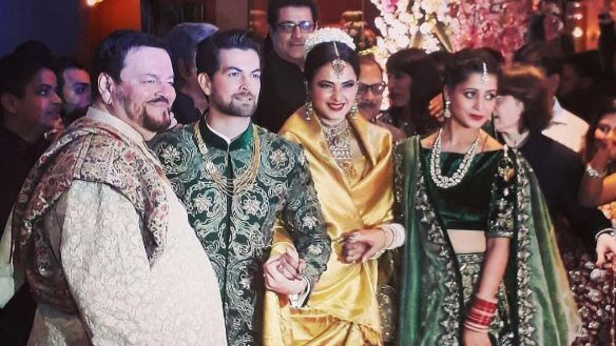  In pics: Bollywood superstars attend celebs wedding reception