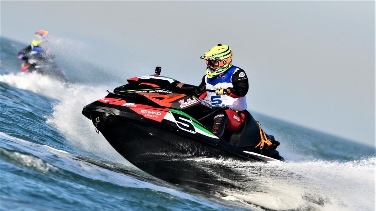 ON COURSE: Rashed Al Tayer powering his way to victory in Kuwait.