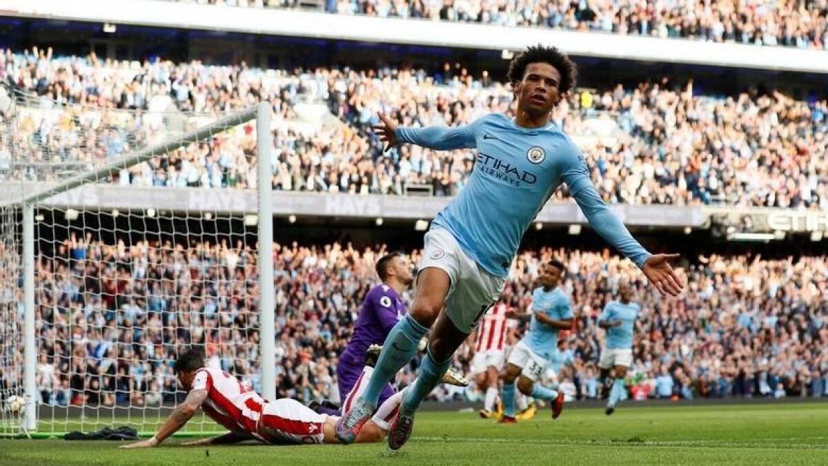Leroy Sane has won the Premier League title twice at City since joining from Schalke in 2016. - Reuters file