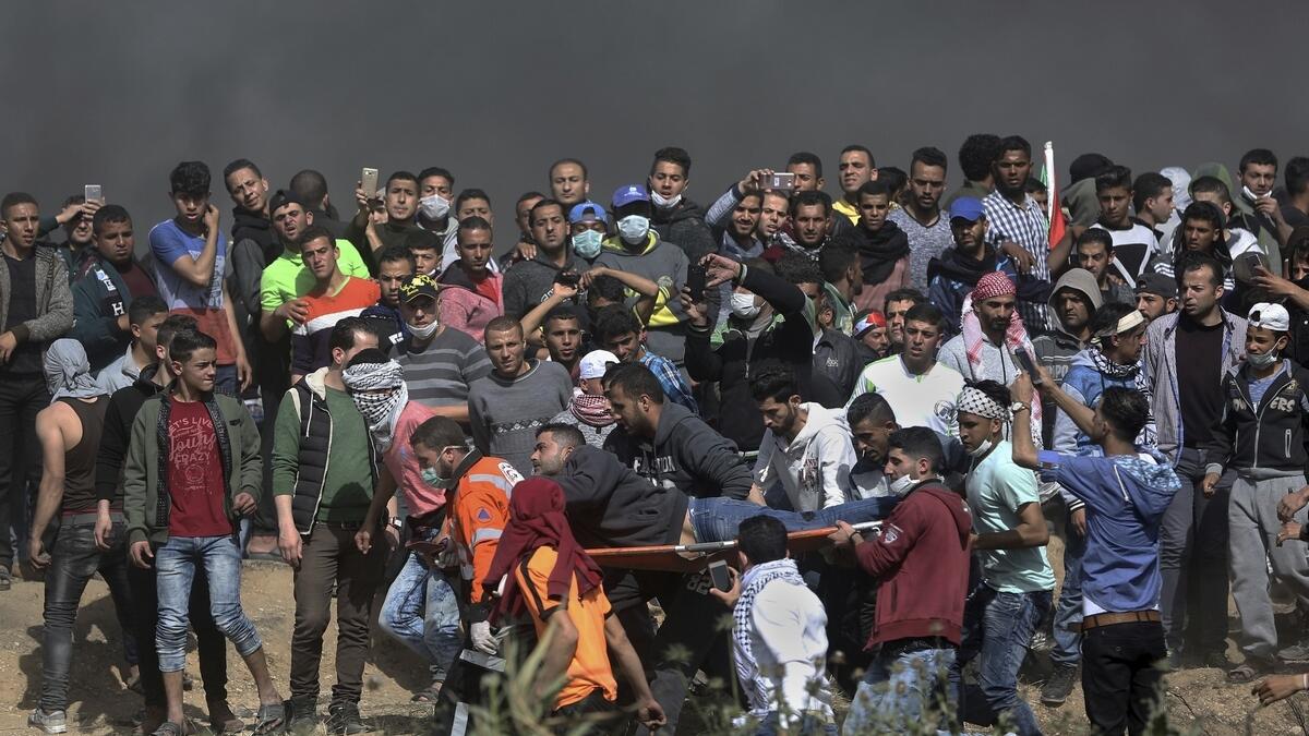8 killed as 20,000 Palestinians protest along Israel-Gaza border