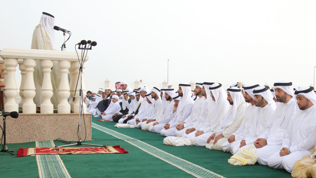 UAE rulers offer Eid Al Adha  prayers, receive greetings