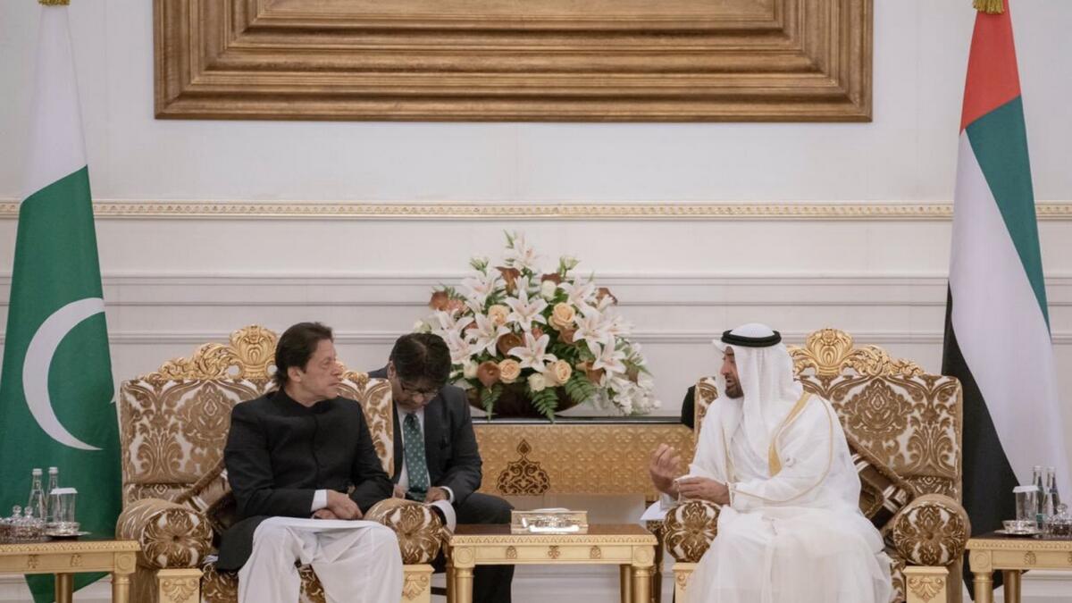 Mohamed bin Zayed, Imran Khan discuss bilateral ties in UAE