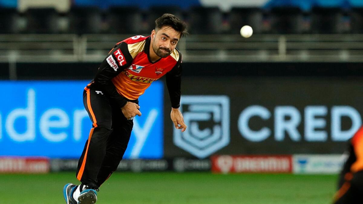 Sunrisers Hyderabad's spinner Rashid Khan is in masterly form. — IPL