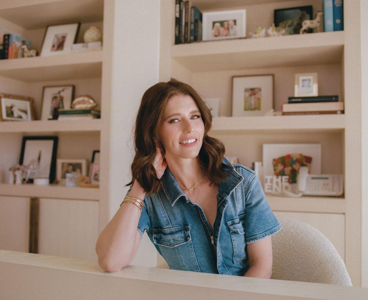 Katherine Schwarzenegger Pratt at home in Los Angeles, Jan. 20, 2023. The author has long been surrounded by fame. — Still, she keeps some things private. (Maiwenn Raoult/The New York Times)