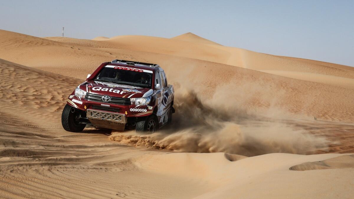 Al Attiyah won the title after a dominant display which saw him win four out of the five desert stages. 