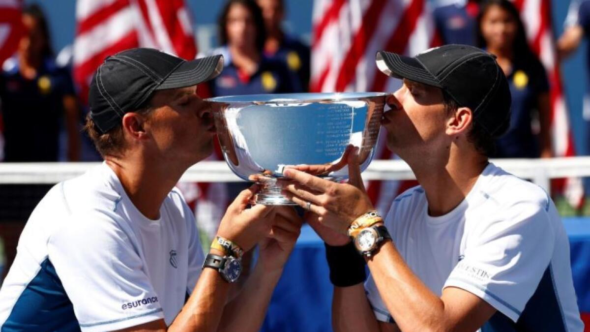 The Bryans won 16 Grand Slam doubles titles. (Reuters)
