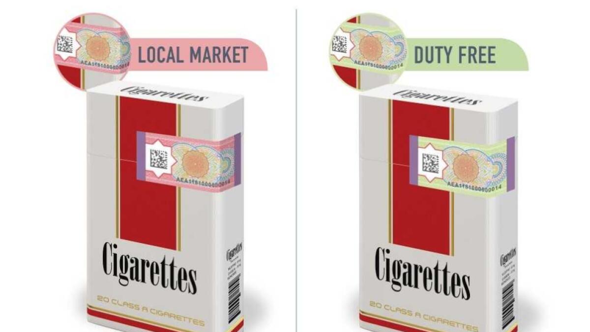 cigarettes, digital tax stamps, dubai duty free