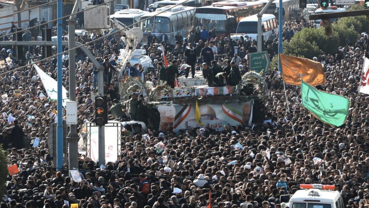 Huge crowds in Iran for Soleimani’s funeral, daughter warns US of dark day