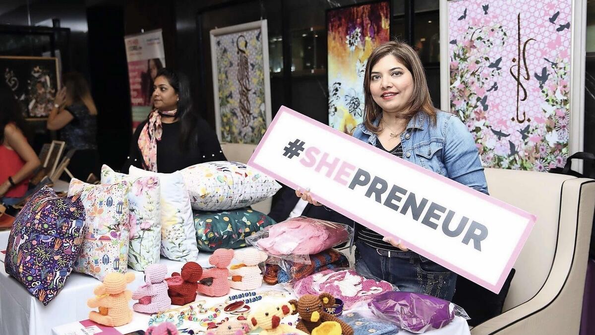 Members of Its Her Way showcase their own products.