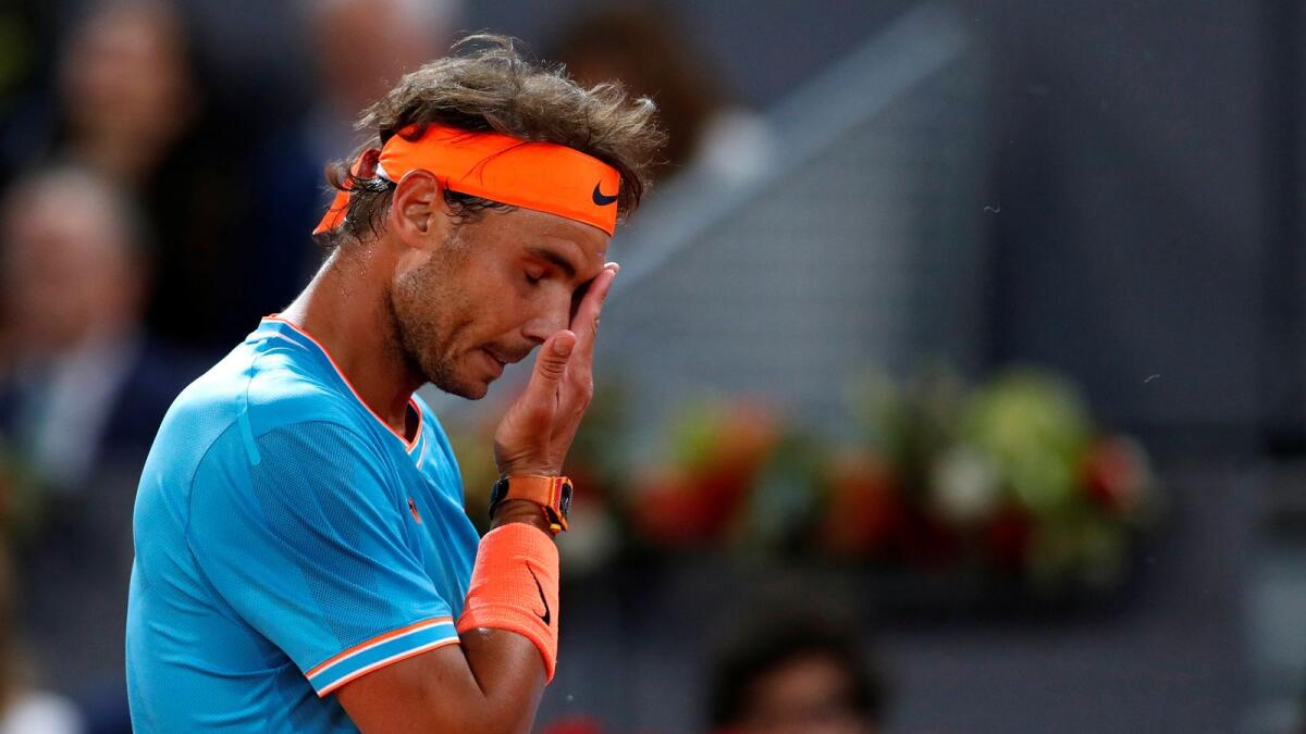 Ragfael Nadal has not recovered fully from a back issue. — Reuters