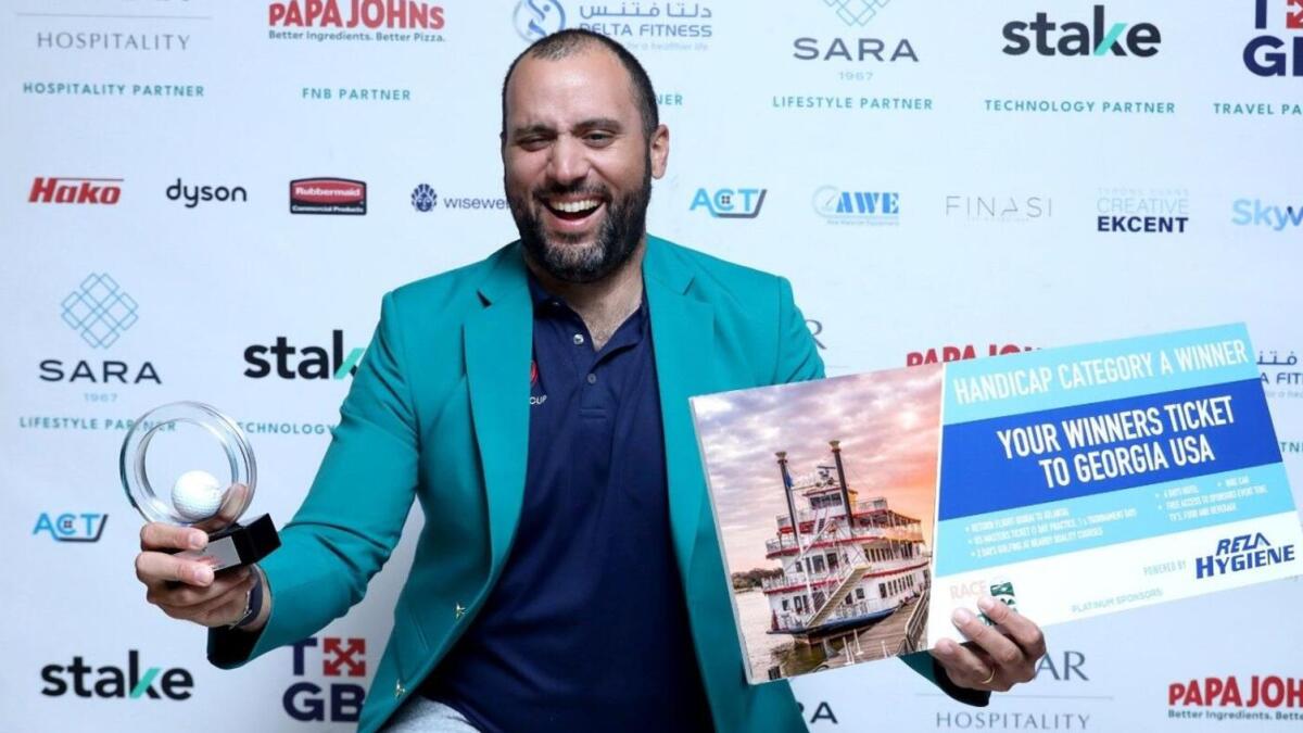 Last year’s series Category A winner, Hisham Sultan (The Els Club), who went to Georgia US and played in the World Final of the Race to Georgia, finishing second, and spent two days attending The Masters 2023 at Augusta National. = Supplied photo