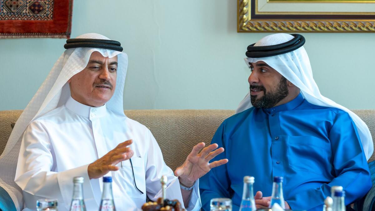 Dr. Amin Hussain Al Ameeri., Asst. Undersecretary of Health Regulation Sector, UAE and Sheikh Abdulaziz bin Duaij bin Khalifa Al Khalifa