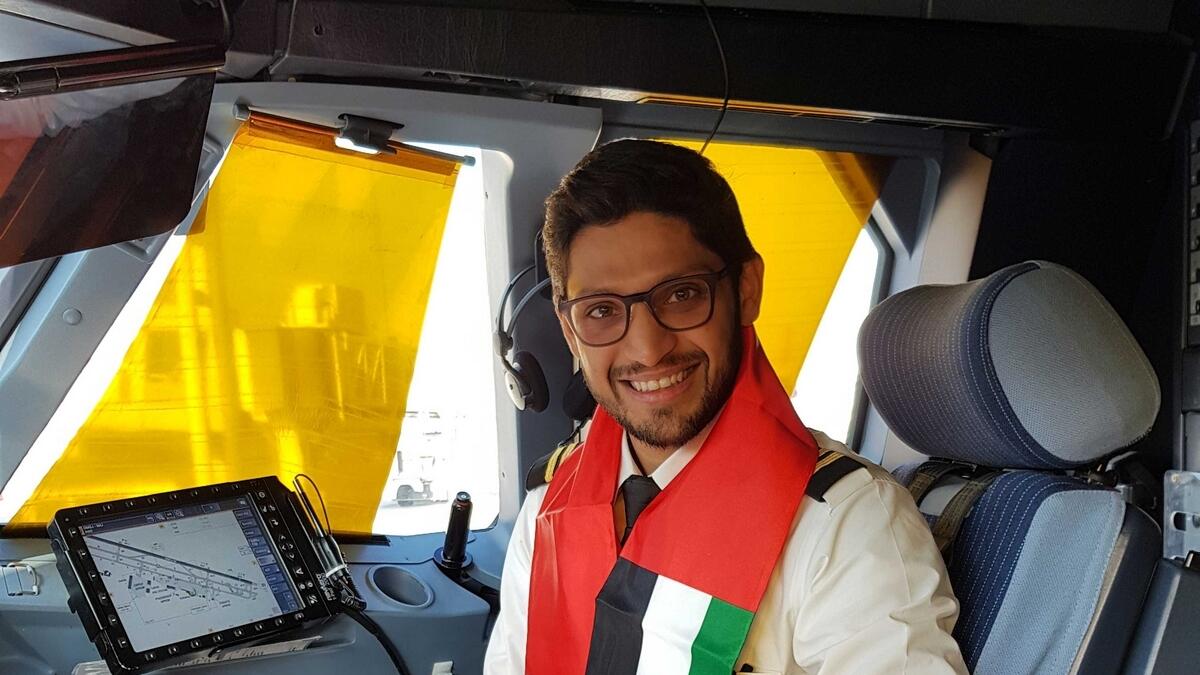 Belal Ahmed, the pilot who fasts on the job during Ramadan.-Supplied photo