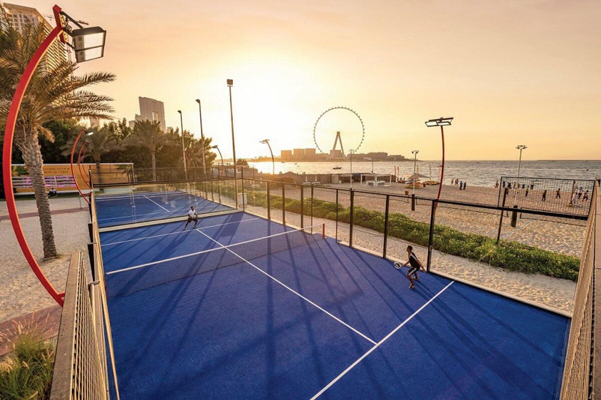 Get fit, enjoy the winter sun, or try out one of the world’s fastest growing sports at padel tennis courts: Ritz-Carlton, Dubai
