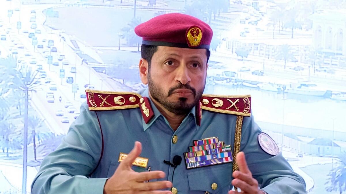 Maj-Gen Saif Al Zari Al Shamsi, Commander-in-Chief, Sharjah Police. - Photo by M. Sajjad