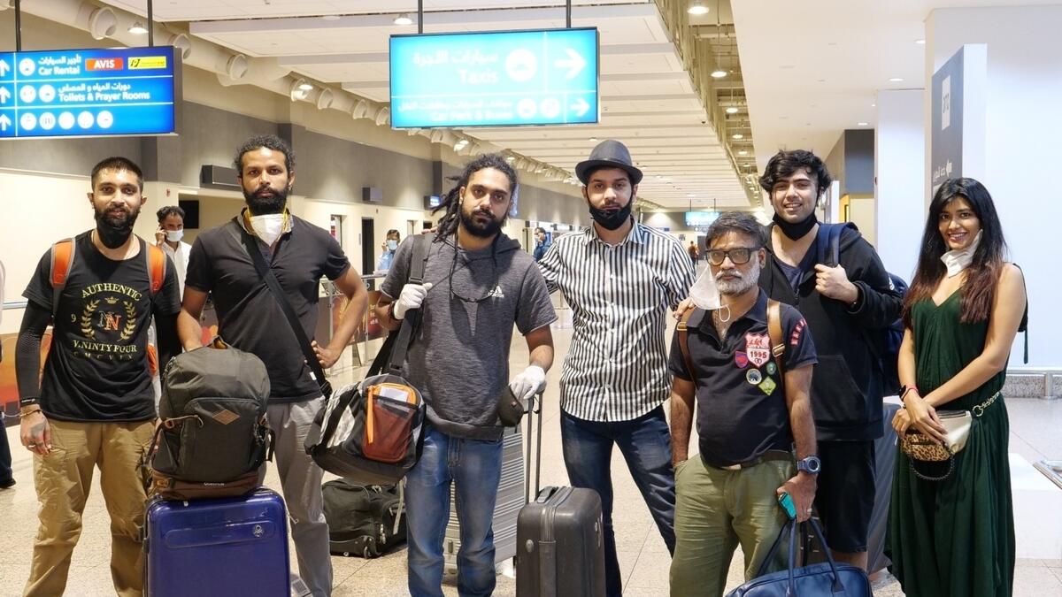 The crew arrives in the UAE