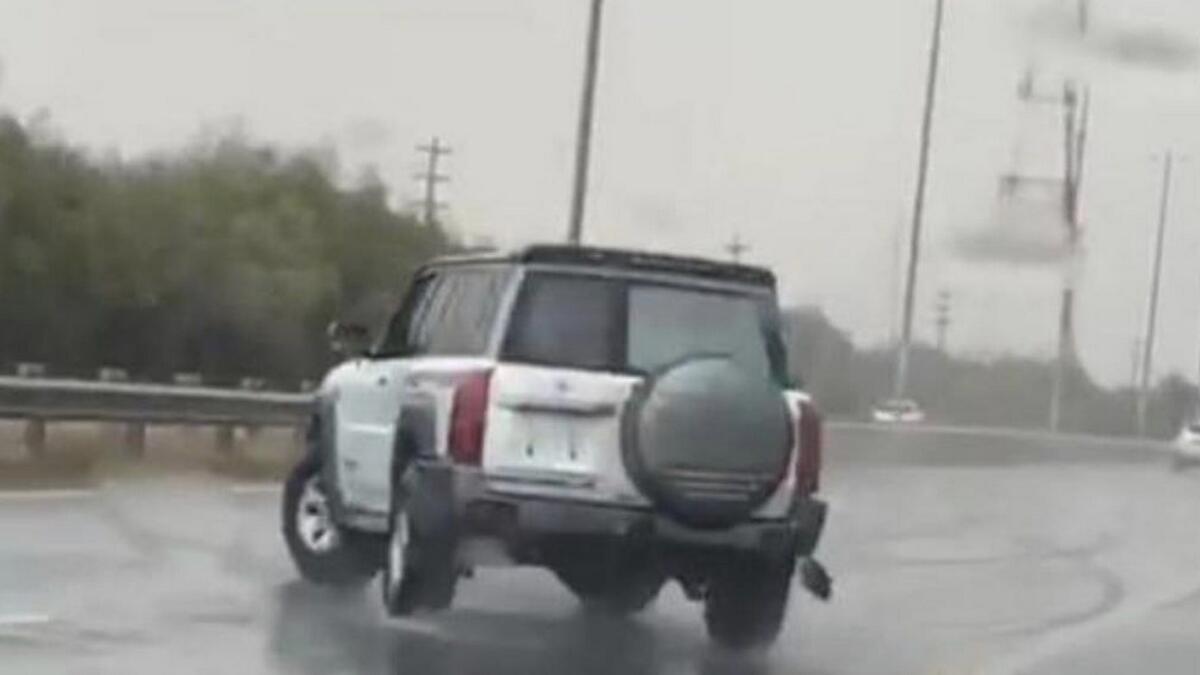 Driver, arrested, sharjah, crash, stunt driving, Eid, UAE