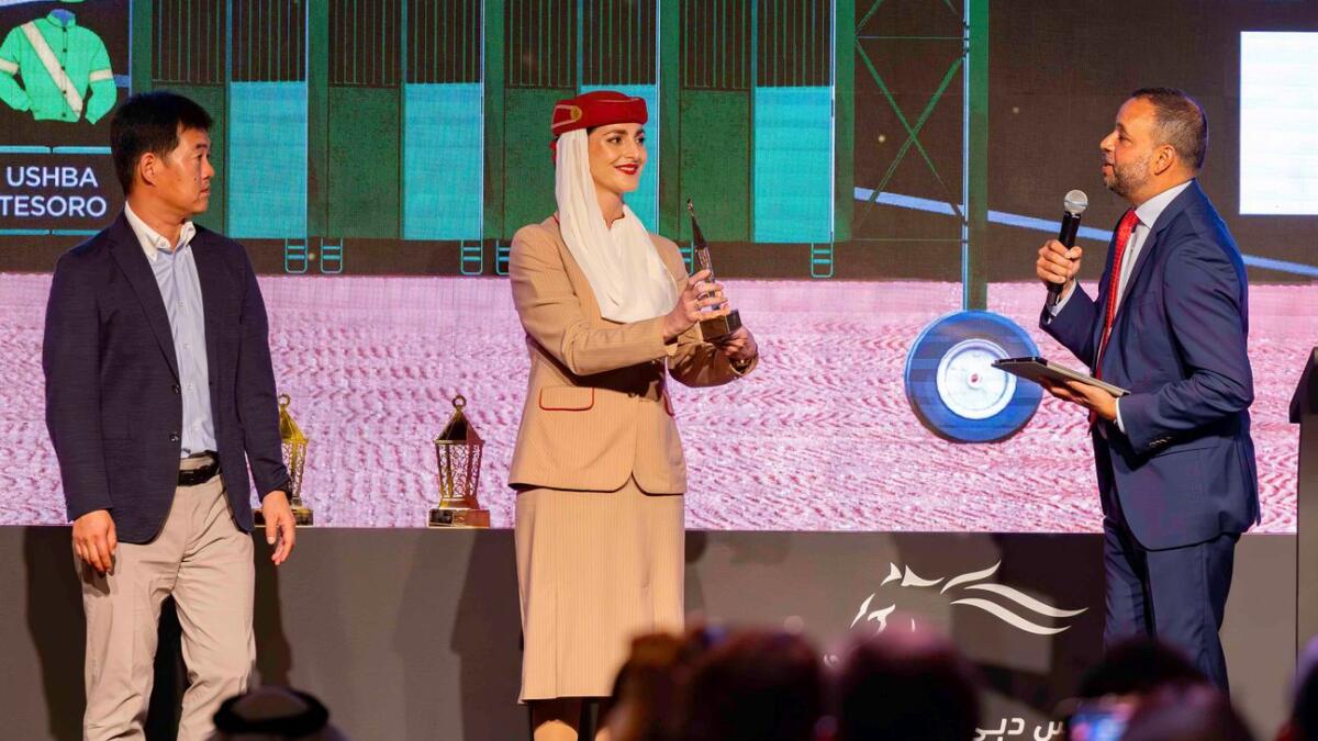 The draw ceremony in progress at the Burj Khalifa's Armani Hotel. - Photo Dubai Racing Club.