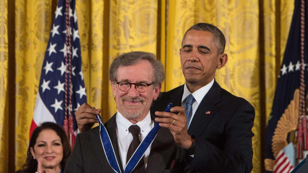 Barack Obama hails Steven Spielbergs boundless imagination