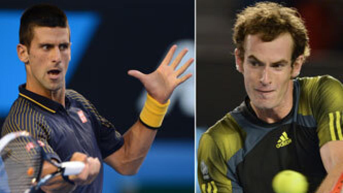 Djokovic leads Australian Open final against Murray