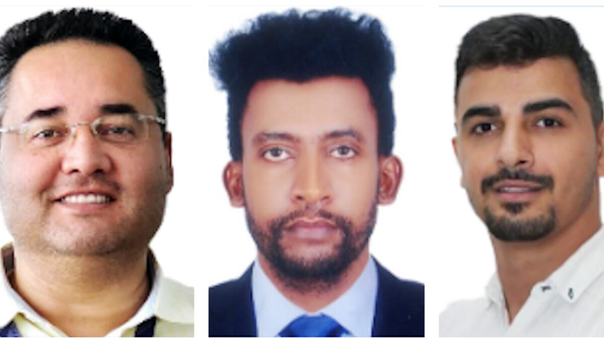 From left: Aamir, Melkamu and Omar. Photo: Supplied