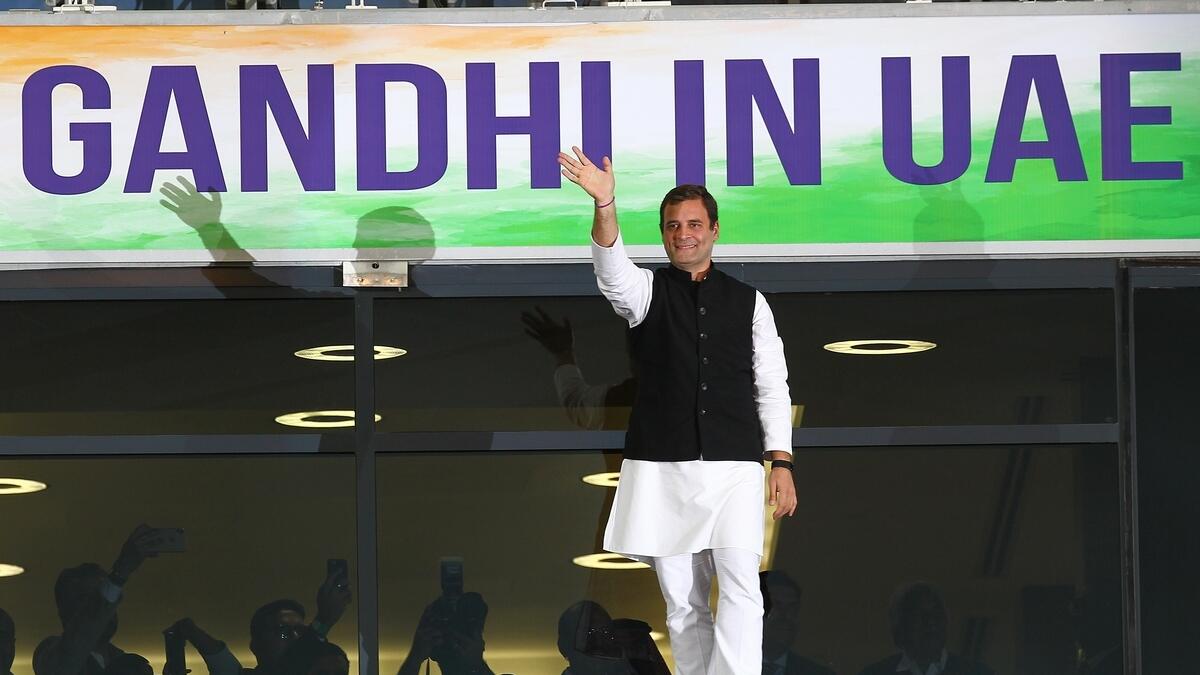 Rahul Gandhi strikes a chord with Indians in UAE