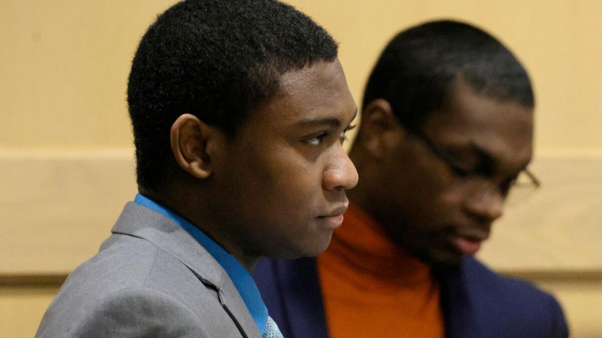 Suspected shooting accomplice Trayvon Newsome, left, and shooting suspect Michael Boatwright (Photo: AP)