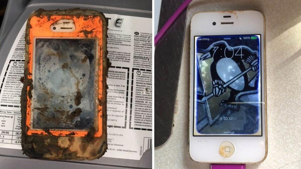 Man finds iPhone at the bottom of a lake...