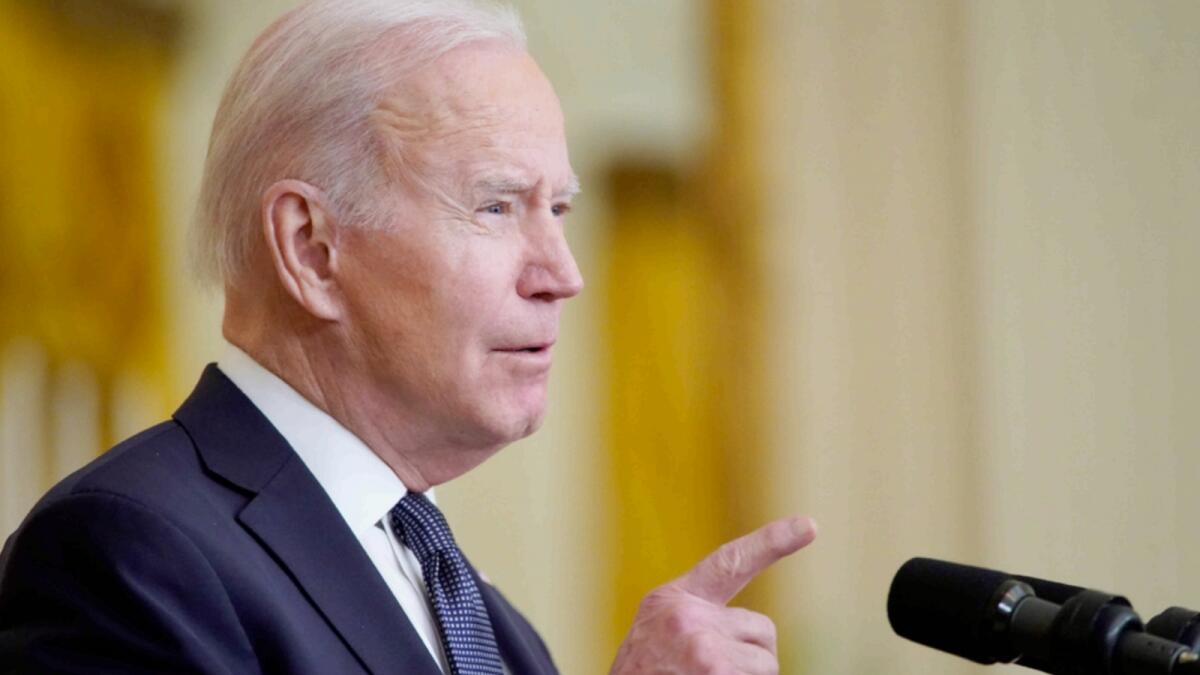 US President Joe Biden. —  AP