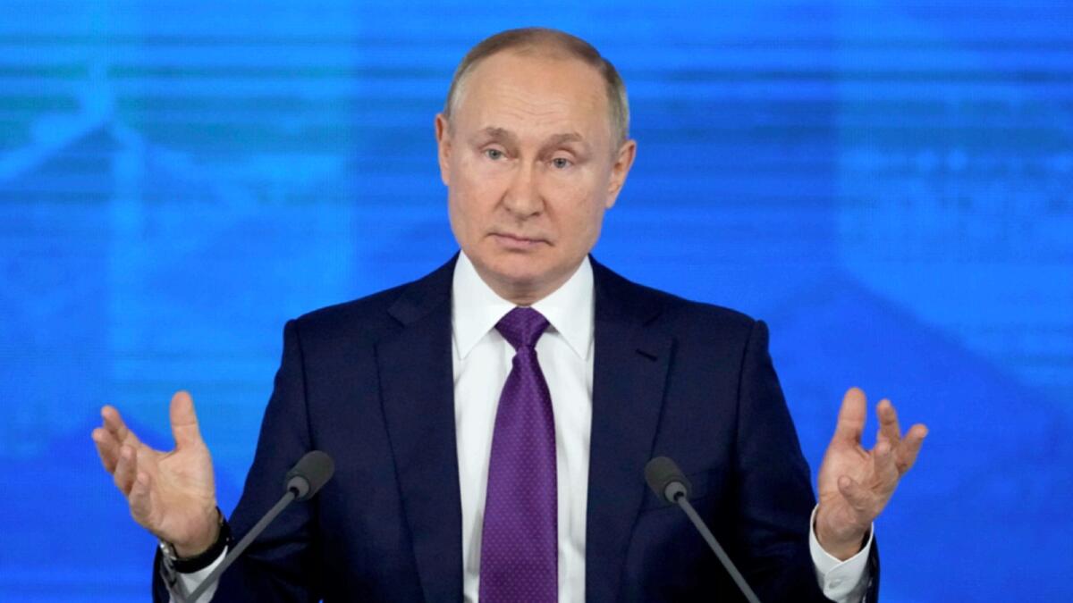 Russian President Vladimir Putin. — AP