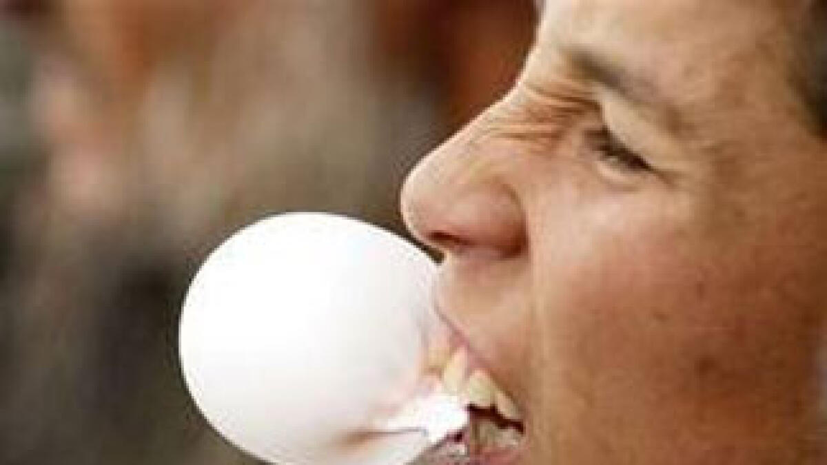 Chewing gum can make you chubby