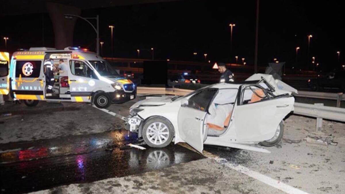 One dead, eight injured in Abu Dhabi multi-vehicle collision