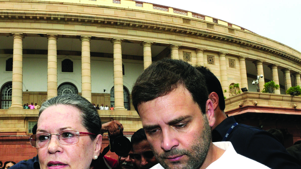 Low Command: Rahul Gandhi and his mother Sonia Gandhi. 